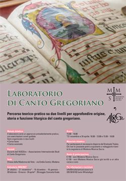 Laboratorio di Canto Gregoriano 2026